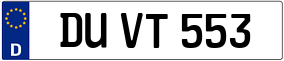 Truck License Plate